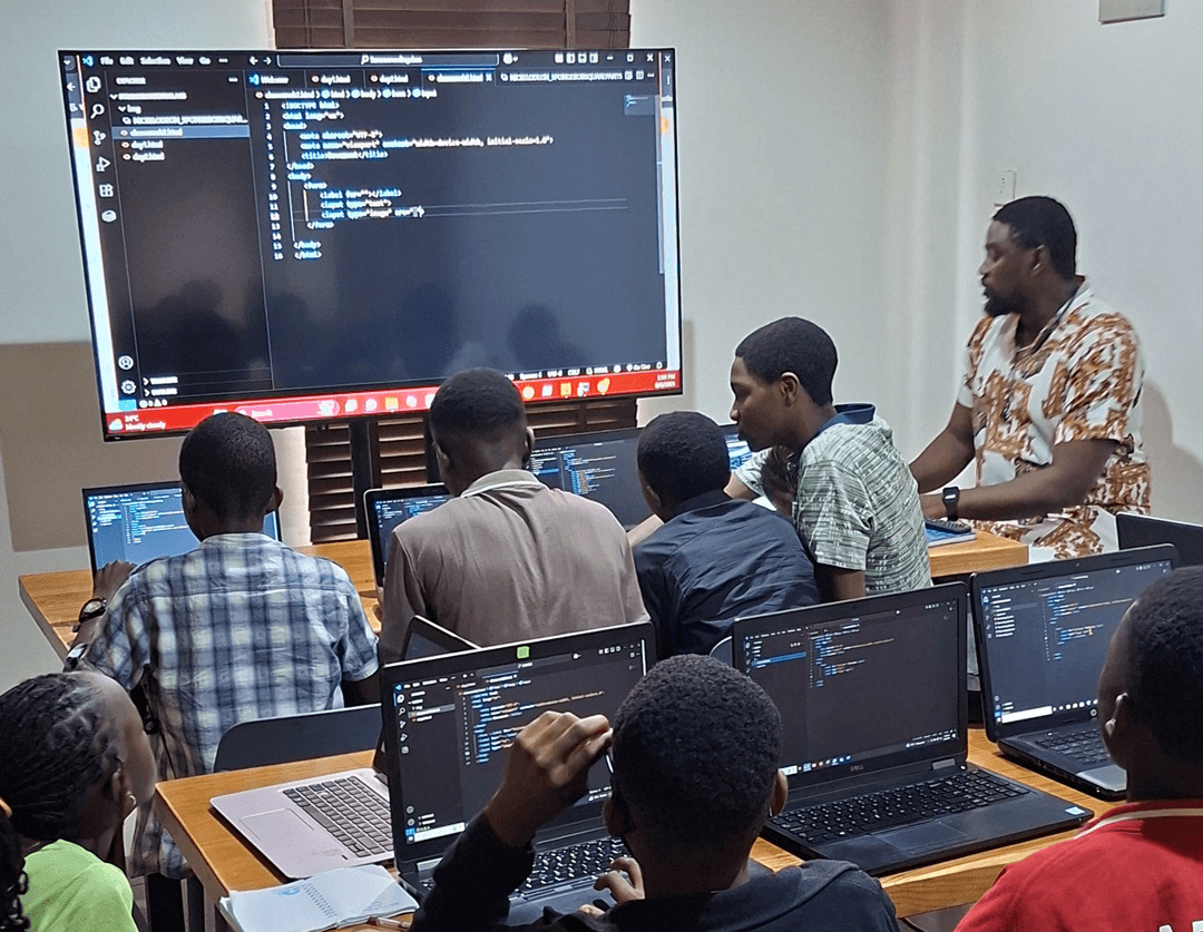 ongoing mobile app development session