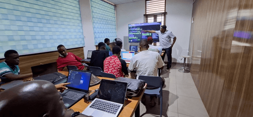 a networking and network systems installation class at early code institute