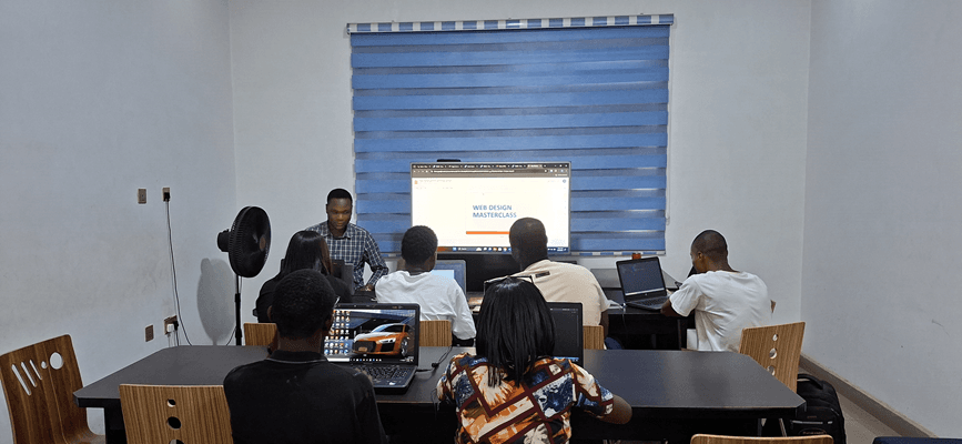 a web design masterclass class at early code institute